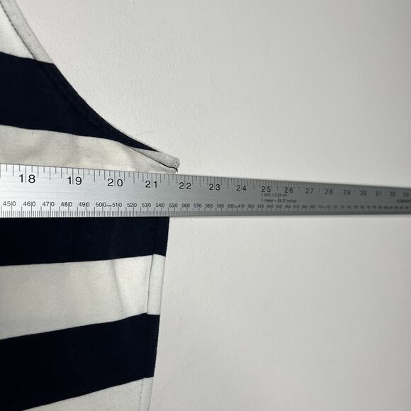 A New Day Dress Womens XXL Blue White Stripe Midi Nautical - Picture 5 of 9